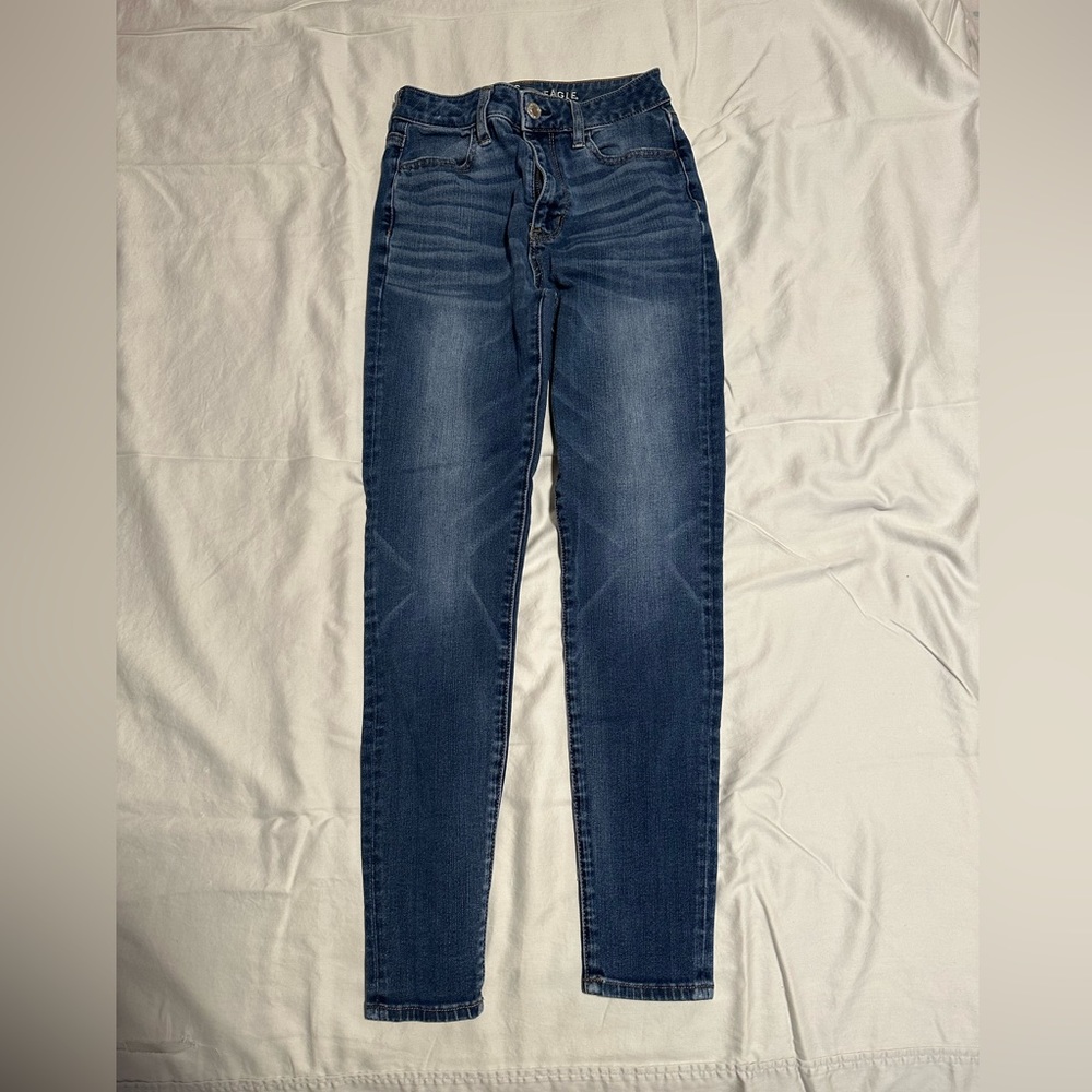 high rise skinny jeans